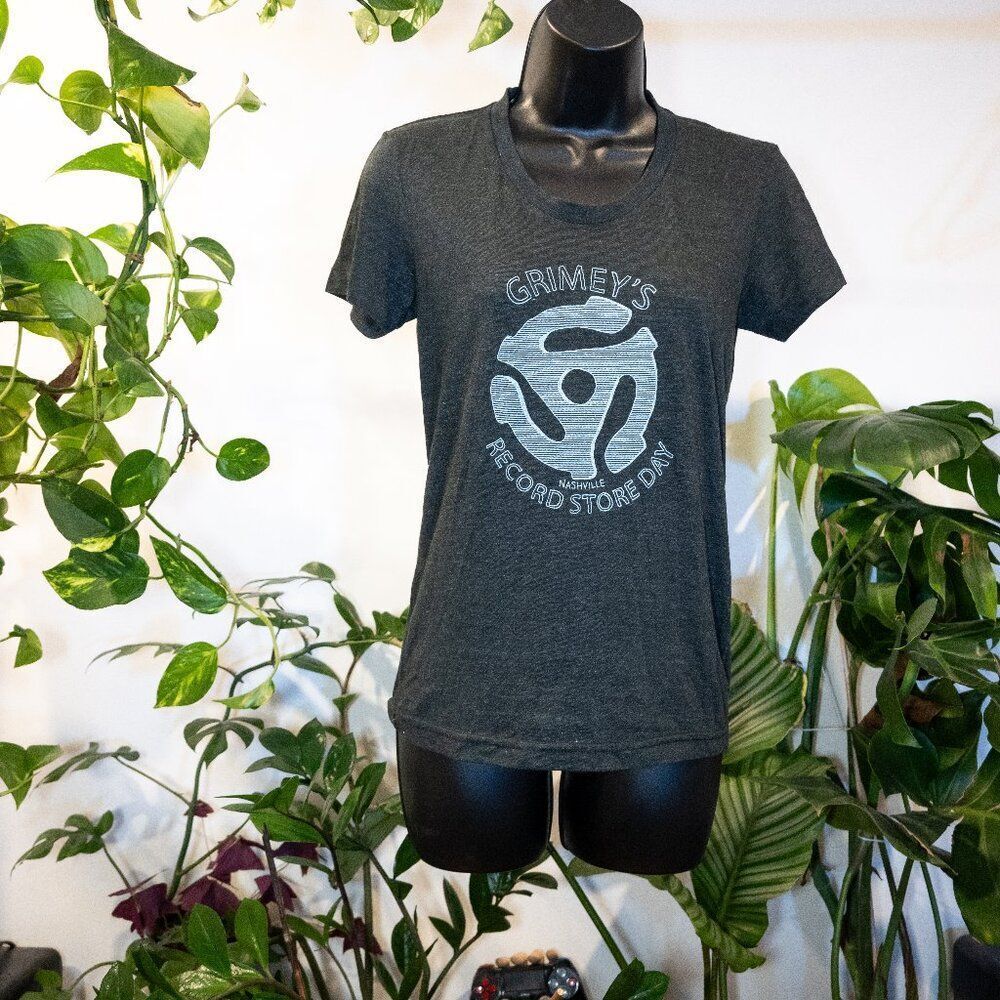 Grimey's Record Store Graphic Tee Women's Used Black/Light Grey M